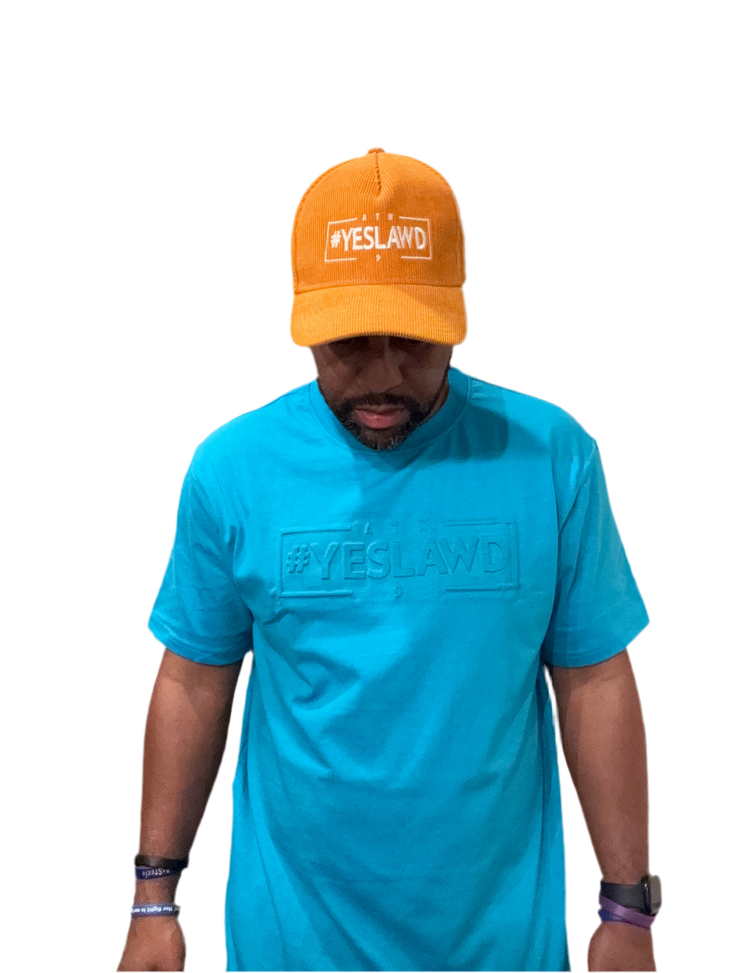 Embossed Tee-Teal