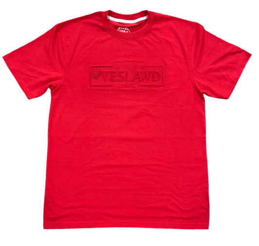 Embossed Tee-Red