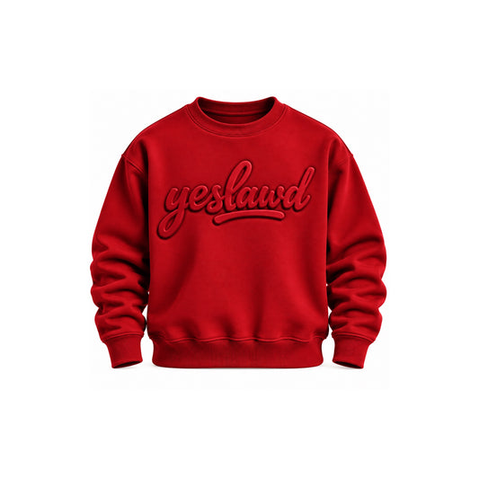 Elevated Crewneck-Red (Pre-order)