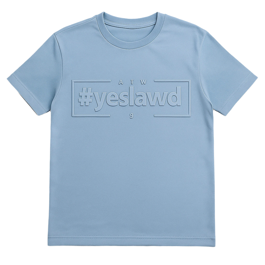 Embossed Tee-Powder Blue (Pre-Order)