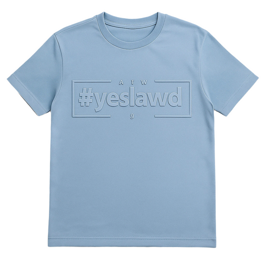 Embossed Tee-Powder Blue (Pre-Order)