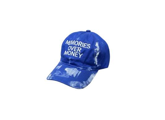 The "Memories Over Money" Distressed Cap