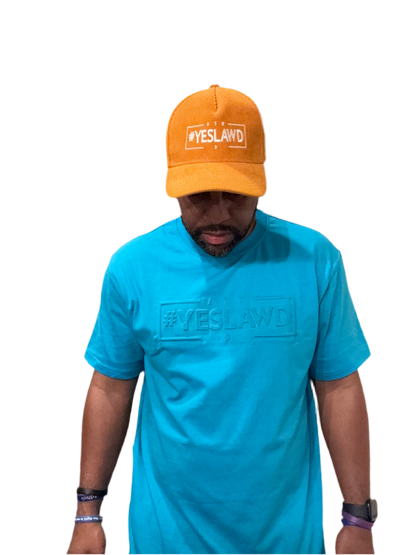 Embossed Tee-Teal