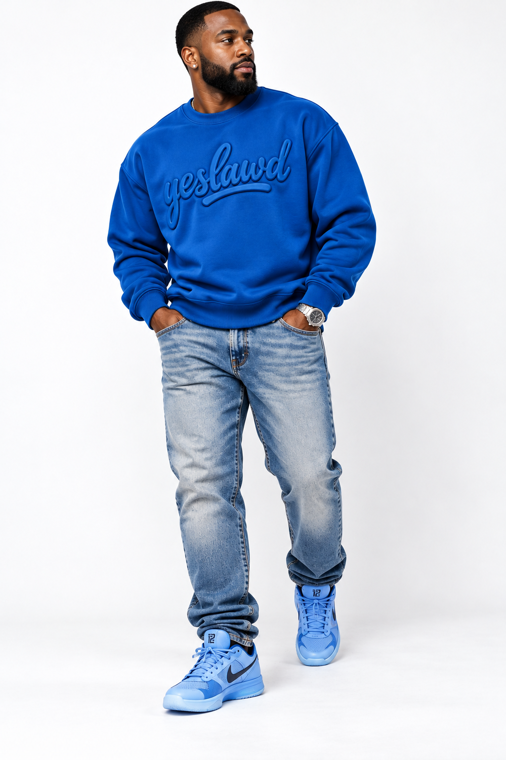 Elevated Crewneck-Blue (Pre-order)